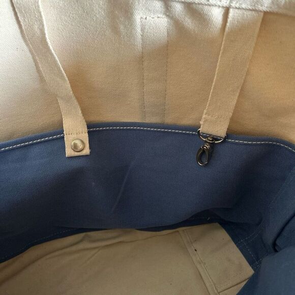 Vintage Lands’ End Canvas Boat and Tote large Bag 5 pockets - Picture 4 of 8